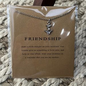 Brand New Silver Anchor Necklace